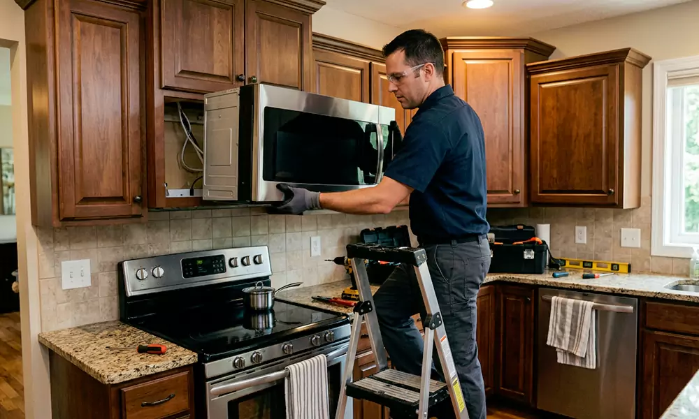 Microwave Installation in Union City, NJ