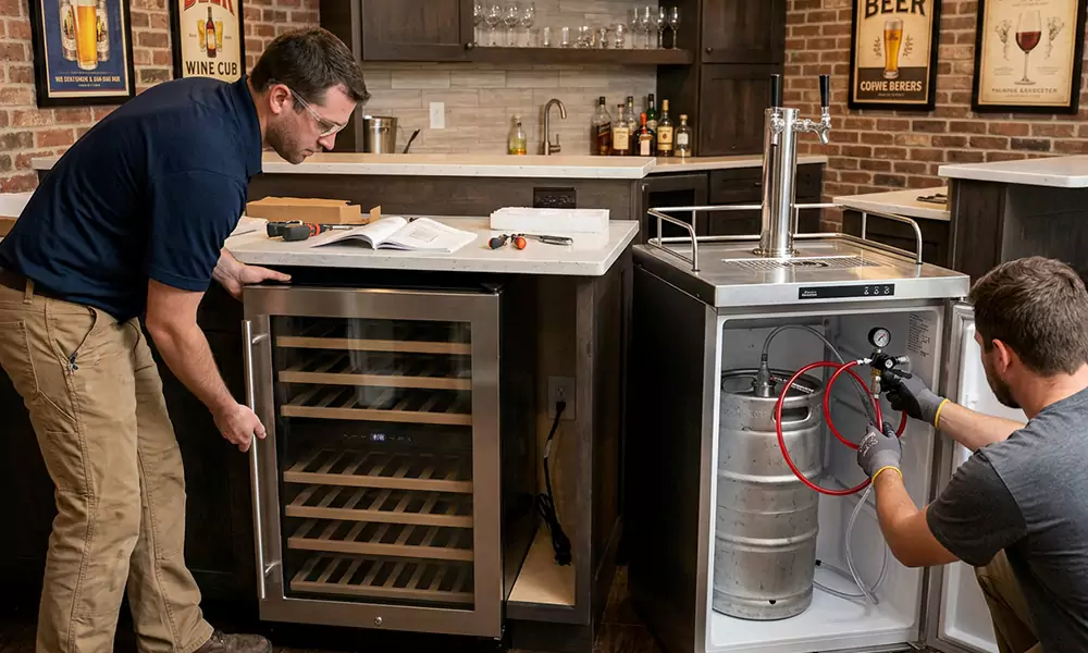 Wine Cooler and Kegerator Installation in Union City, NJ