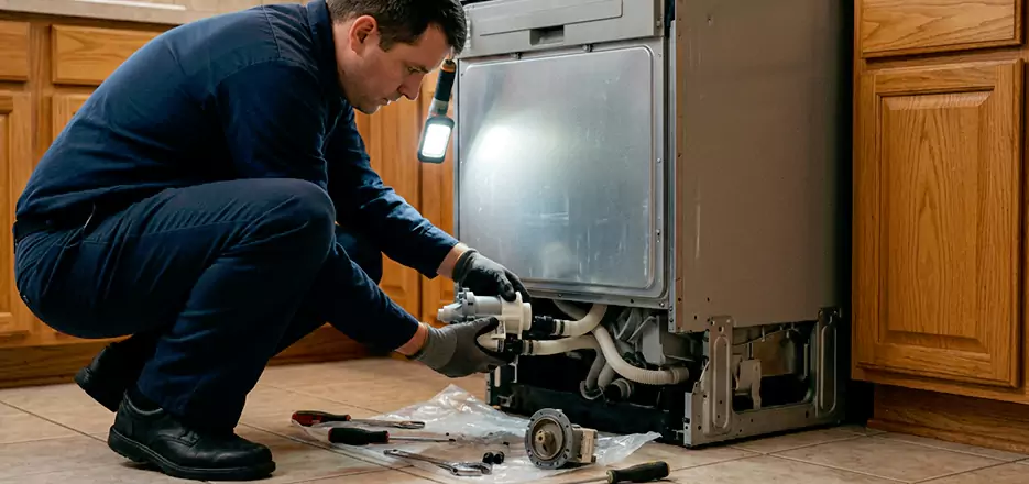 Dishwasher Drain Hose Repair in Union City