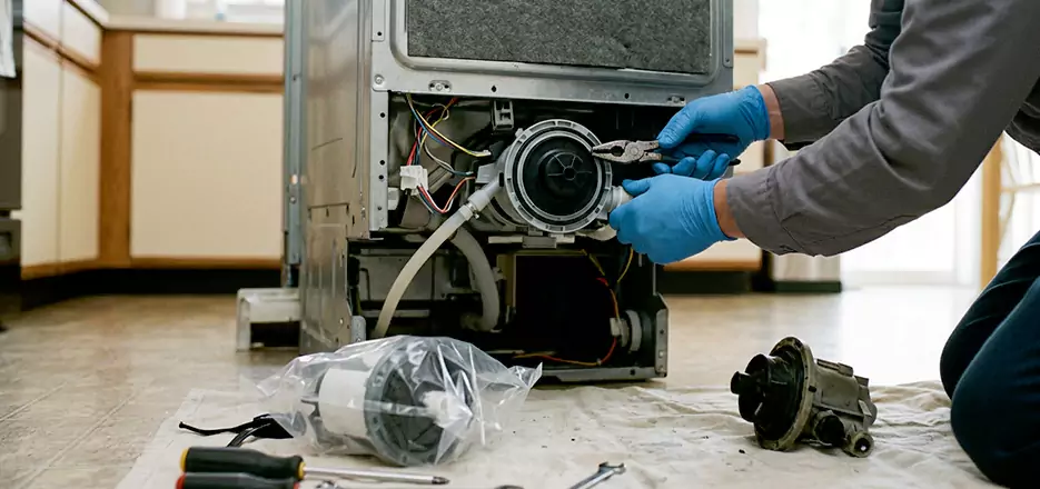 Dishwasher Motor Pump Replacement in Union City