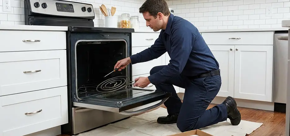 Oven Lower Heating Element Replacement in Union City